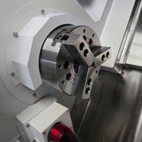 Machine à tourner robuste TCK56Y |   Centre d'usinage à lit incliné à grande portée, tourelle à 12 stations, certifié CE, pour l'automobile et l'aérospatiale, 380V