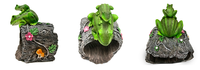 Statue de jardin extérieure lunatique écologique polyrésine grenouille verte mère et fils Figurine amour Style rallonge de descente