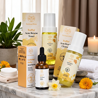 Kit de Soins Visage au Soufre Fermenté pour Peaux à Tendance Acnéique : Nettoyant, Tonique, Sérum et Soin au Soufre Colloïdal pour le Contrôle du Sébum et l'Affinage des Pores