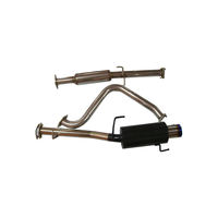 Système d'échappement Catback en acier inoxydable de 4 pouces avec embout brûlé pour Honda Prelude H23A1 F22A1 92-96, kit silencieux de performance, vente en gros