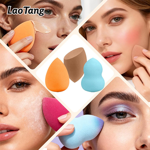 Éponge <span class=keywords><strong>de</strong></span> maquillage douce lavable sans latex, personnalisable <span class=keywords><strong>avec</strong></span> logo, pour <span class=keywords><strong>fond</strong></span> <span class=keywords><strong>de</strong></span> <span class=keywords><strong>teint</strong></span> et poudre, multicolore - Product Image 1