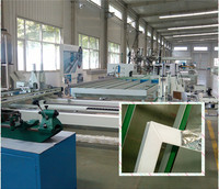 Línea de Producción Automática PARKER Weld 30s para Soldadura y Limpieza de Esquinas de Puertas y Ventanas de PVC CNC