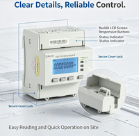 Compteur d'énergie CC sur rail DIN Acrel DJSF1352-RN, entrée CC 0-1000V, Modbus-RTU, précision classe 0.5 pour tour de télécommunication/chargeur de VE