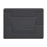Design personnalisé, support pour ordinateur portable en cuir pliable à angle réglable avec bâton adhésif, support pour ordinateur portable portable pour mac