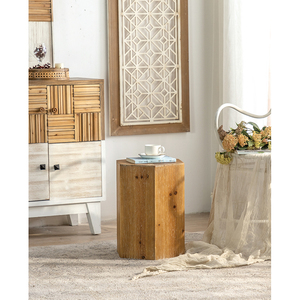 Nuovo Design giapponese Vintage tavolino antico esagono in legno tavolino da salotto - Product Image 3