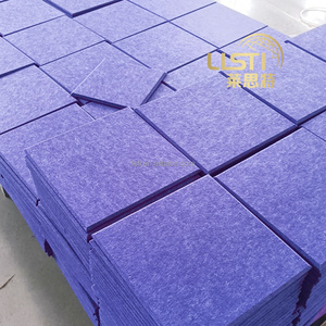 Piastrelle Adesive da Parete di Alta Qualità, Pannelli Fonoassorbenti in PET, Rivestimento Murale in Feltro, <span class=keywords><strong>Pannello</strong></span> Acustico in Poliestere Tagliato a Quadrati - Product Image 5