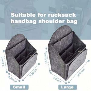 2022 Hot Selling Felt Backpack Organizer Insert Purse Organizer for Mummy <b>Coach</b> - Product Image 4