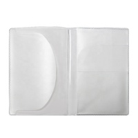 Porte-passeport en PVC de voyage en vinyle transparent vierge personnalisé par sublimation vente en gros