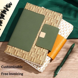 Cuaderno de Negocios Creativo, Agenda de Trabajo Elegante, Planificador de Oficina Exquisito, Regalo Personalizable, Tapa Dura de PU, 200 Páginas - Product Image 1
