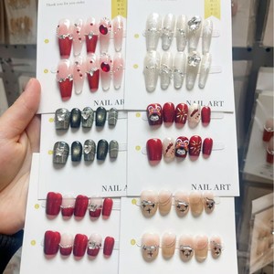 [Boutique] Unghie Finte Francesi Pure Effetto Usato a Mano, Blind Box <span class=keywords><strong>Orphans</strong></span> Little Red Riding Book Explosions Shake Voice Live Advanced - Product Image 2