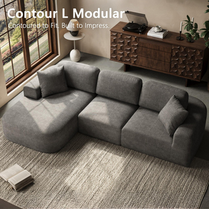 Los Más Vendidos 2026 Tik Tok Se Aceptan Pedidos Pequeños Embalaje KD Muebles para Sala de Estar Sofá en Forma de L Ahorra Espacio - Product Image 2