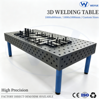 Table de soudage 3D nitrurée résistante à la corrosion, taille personnalisée, station de soudage certifiée CE