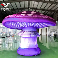Ballon gonflable lumineux LED personnalisé en forme de champignon géant multicolore pour la décoration de fêtes et de festivals