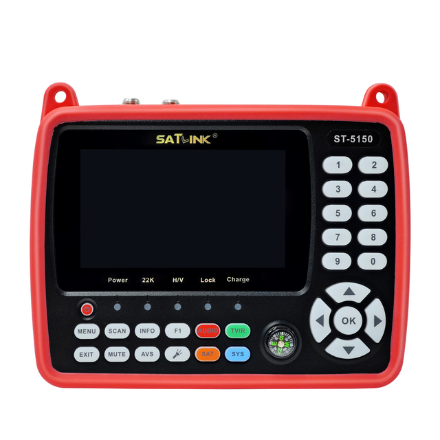 SATLINK ST-5150 HD Satellite Finder Meter  4.3 Inches LCD Display DVB-S2/T2/C COMBO HD H.265 HEVC MPEG-4