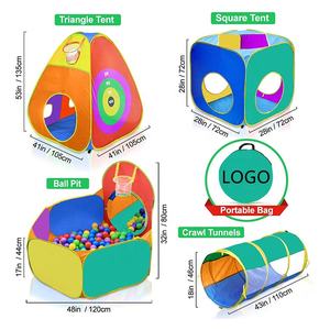 Meilleur <span class=keywords><strong>cadeau</strong></span> d'anniversaire pour les tout-petits, garçons et filles Jouet de sport-Tunnels de tente de jeu souples et fosse à balles pour bébé de 1 à 5 <span class=keywords><strong>ans</strong></span> - Product Image 3