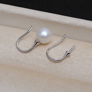 Composants de bijoux faits main DIY : Crochets d'oreille en argent S925, attaches pour boucles d'oreilles, perles de 8-13 mm, accessoires de bijouterie, plateau vide JG5231 - Product Image 3