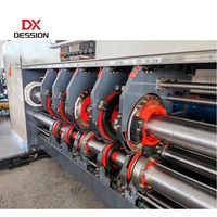Machine automatique électrique PLC pour la fabrication de boîtes en carton ondulé avec impression flexo, plieuse-colleuse numérique et découpeuse