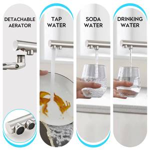 Reverse Osmosis Sparkling Soda Water 304 Stainless Steel 4 Way Filter Kitchen Faucet - Product Image 3