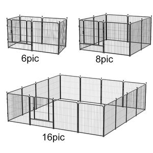 Joypet Verschillende Grootte Buiten Hondenhek Opvouwbare Hondenbox Hekwerk Tijdelijke Grote Hondenkennel - Product Image 2