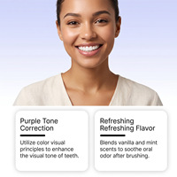 Dentifrice Menthe Vanille Violet Doux Nettoyage des Dents Haleine Fraîche Teinte Éclatante Doux Non Irritant Vente en Gros