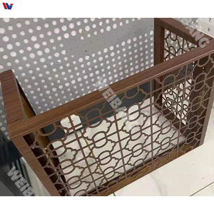 ฝาครอบเครื่องปรับอากาศอลูมิเนียมทรงสี่เหลี่ยมผืนผ้า ดีไซน์ทันสมัย สำหรับภายนอกอาคาร พร้อมแผ่นกันฝุ่นแบบระแนง  รองรับเครื่องปรับอากาศขนาด 100btu+ - Product Image 2