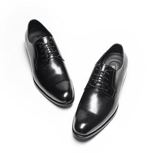 Zapatos de cuero para hombre, formales, casuales, con cordones, transpirables, de textura suave, pulidos a mano, zapatos de vestir y Oxfords para hombre - Product Image 3