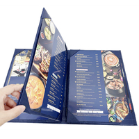Porte-menu personnalisé en PVC/cuir PU, porte-menu alimentaire, porte-menu de restaurant
