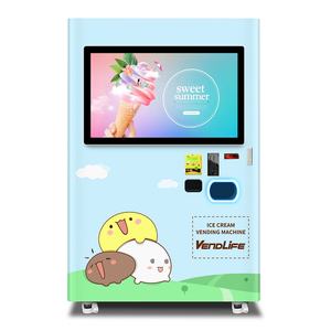 Automatic Soft Frozen Food Coins and Notes Operator Ice Cream Vending <b>Machine</b> - Product Image 1