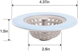 Filtro Anticongelante de Silicona y Paja de Trigo, Malla Portátil para Cabello en Baños, Filtro Duradero para Fregadero de Cocina y Tapa de Desagüe - Product Image 4