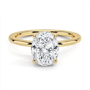 Gioielli Personalizzati con Anello di Fidanzamento Certificato IGI GIA, Anello Nuziale, Anello Solitario con Diamante Coltivato in Laboratorio - Product Image 1