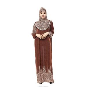 New Dubai <b>Kaftan</b> Style Robe Breathable Polyester <b>Plus</b> <b>Size</b> Long Sleeve Women's Islamic Clothing Wholesale Fashion - Product Image 5