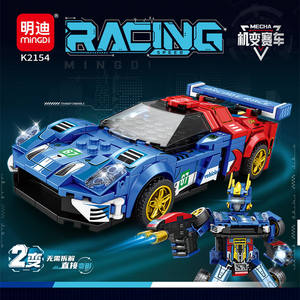 Bloques de Construcción de Coche de Carreras Mingdi K2155, 395 Piezas, Juguete Robot Transformable para Niños de 6+ Años, Regalo Educativo - Product Image 4