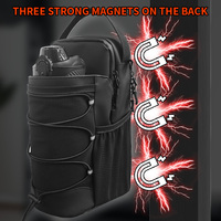 Sac de Sport Magnétique de Fitness Bandoulière Personnalisable avec Logo, Porte-Bouteille Magnétique Intégré et 4 Aimants