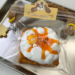 Grandi uova fritte in silicone per uso alimentare su Mini Toast che curano i giocattoli da spremere gourmet giocattoli per alleviare lo Stress - Product Image 2