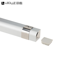 Canal de LED en aluminium d'angle ALP015-R à 45 degrés pour éclairage de plafond avec couvercle en PC et PMMA
