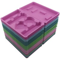 Boîte d'emballage en forme de coquille pour tire-bouchon, en pulpe de papier recyclée biodégradable noire personnalisée