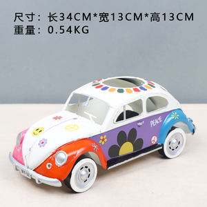 Modelo de <span class=keywords><strong>coche</strong></span> Vintage de decoración, figurita de Metal Retro, artesanías en miniatura con soporte para bolígrafo, marco de fotos, imagen, regalos de cumpleaños - Product Image 6