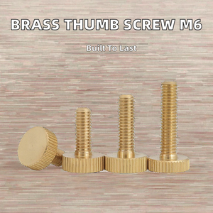 Vis à molette métrique en laiton et cuivre de différentes formes M8x16mm - Product Image 2