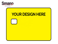 Smano Premium - Pegatinas de Vinilo de PVC Holográfico de 0,14 mm para Regalos Empresariales Personalizados, Pegatinas para Tarjetas de Crédito con Marca Fintech