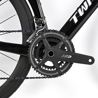 Vélo de route en fibre de carbone aérodynamique à 24 vitesses avec axe traversant, freins à disque mécaniques avant/arrière, professionnel pour adultes, course, 150 kg