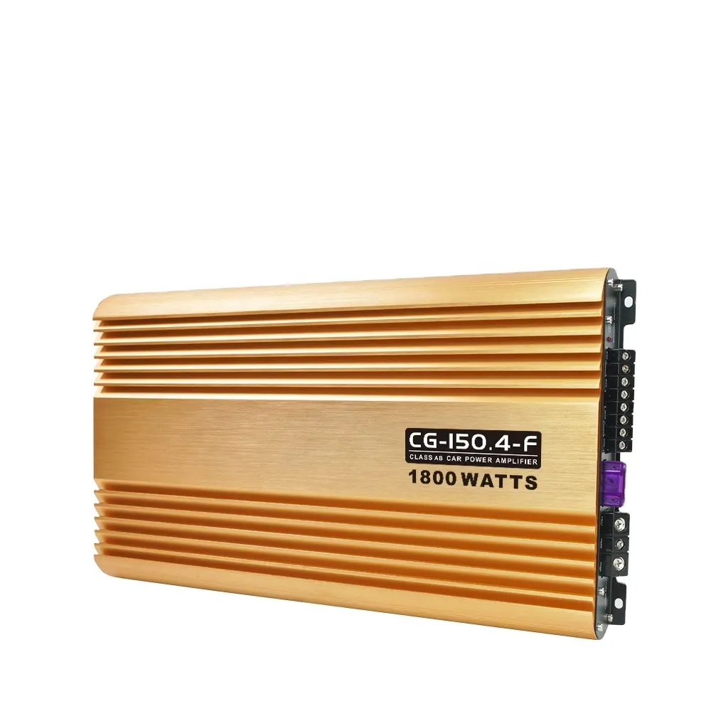 Suoer CG-150.4 Amplifier Mobil 12 Volt, Frekuensi Penuh Kelas AB Audio Mobil Amp 4 Saluran