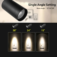 Luminaires sur rail à LED Aluminium forgé à froid 4000K Noir Hôtel Magasin de vêtements Salon Systèmes d'éclairage sur rail modulaires Spot sur rail