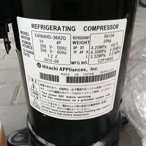 คอมเพรสเซอร์ทำความเย็นฮิตาชิ รุ่น E406AHD-36A2 แบบสโครล สำหรับเปลี่ยนในเครื่องปรับอากาศ - Product Image 2