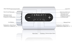 Tête de vanne thermostatique de radiateur à tête thermostatique électronique intelligente adaptée à la chaudière à <span class=keywords><strong>gaz</strong></span> - Product Image 3