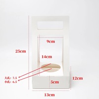 Boîte cadeau pliable pour plantes en pot, boîte cadeau florale de couleur unie, boîte à fleurs portable, fête des mères