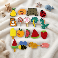 Écusson en chenille personnalisé et mignon pour animaux fruits pour bébés Écusson de broderie en chenille à repasser en vente en gros
