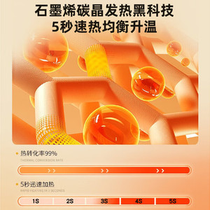 Carbon Crystal Floor Heating Mat Wood Grain Style <b>Touch</b> <b>Switch</b> 4 Gears Electric Heating Carpet For Living Room - Product Image 2