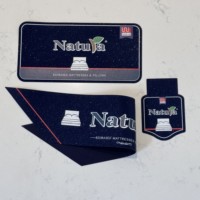 Étiquettes en tissu tissé imprimé bio et étiquettes de matelas imperméables – Solution d'étiquetage complète pour les marques de lits