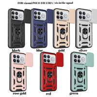 Lichicase 360 °   Coque de téléphone avec béquille magnétique rotative pour Xiaomi Poco F9 Ultra, étui hybride TPU+PC