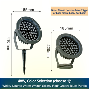 Đèn cây LED nhôm Đèn cây ngoài trời chống nước cắm điện 7 màu RGB công suất cao cắm điện dày chiếu sáng sân vườn - Product Image 5